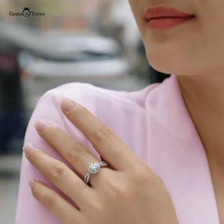 Celestial Radiance Moissanite Ring