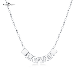 Love cube Moissanite Necklace