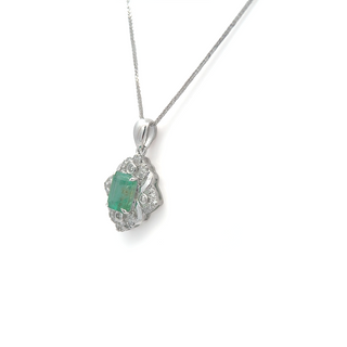 Smeraldo Aura Diamond Pendant