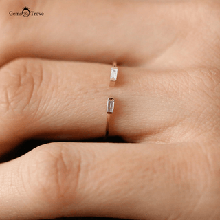 Double Baguette Diamond Ring