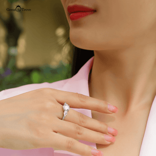 Triple Brilliance Moissanite Ring