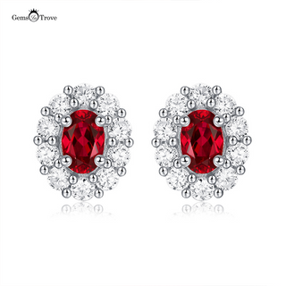 Oval Ruby Classic Studs