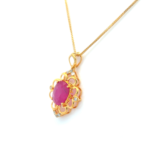 Classic Ruby Charm Pendant