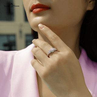 Whimsical Butterfly Moissanite Ring