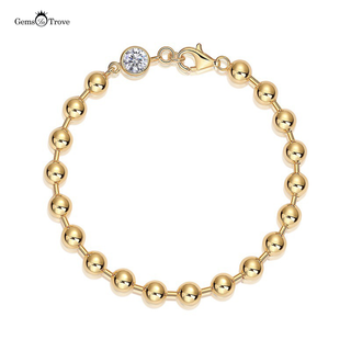 Moissanite Diamond Beaded Bracelet