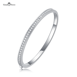 Moissanite Bezel Bangle