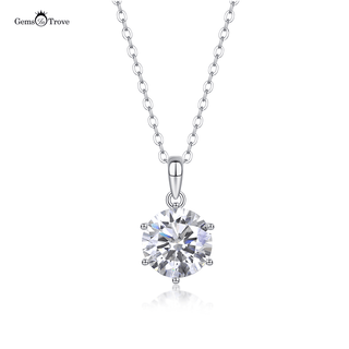 3ct Moissanite Solitaire Pendant