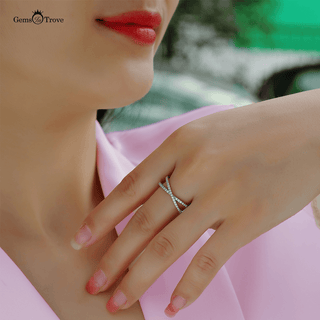 Infinity Moissanite Band