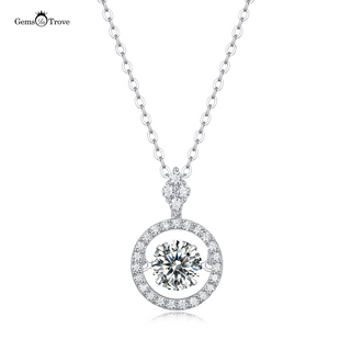 Moissanite Dancing Stone Necklace