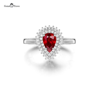 Pear Shaped Ruby Ring