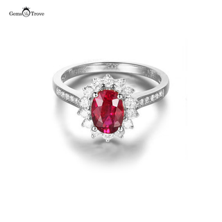 Ruby Ring Halo Allure