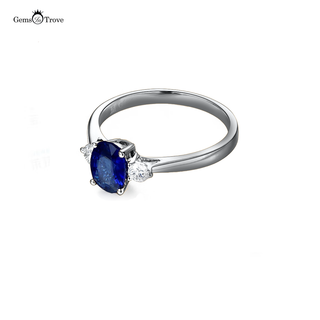 Sapphire Gold Ring Gleam
