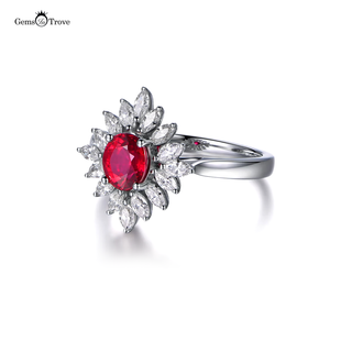 Ruby And Diamond Ring Marquise