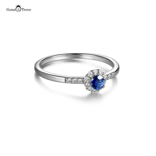 Sapphire Promise Ring Diamond Band