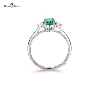 Emerald and Diamond Ring Oval