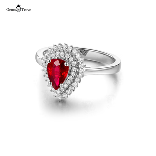 Pear Shaped Ruby Ring