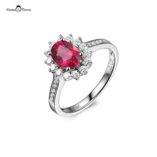 Ruby Ring Halo Allure