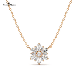 Stunning Diamond Starburst Necklace