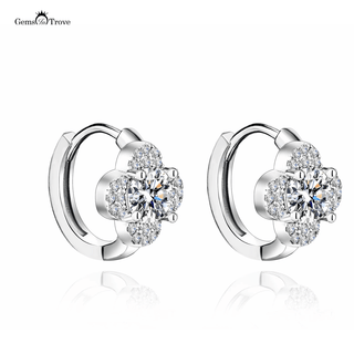 Flower Burst Moissanite Earrings