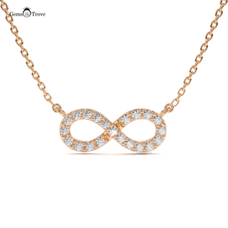 Diamond Infinity Gold Necklace