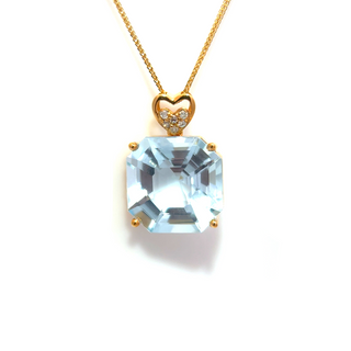 Emerald-Cut Topaz Luxe Pendant
