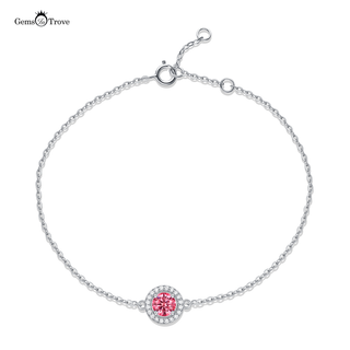 Moissanite Pink Diamond Bracelets