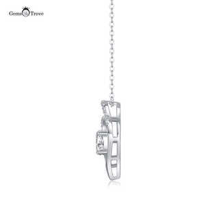 Lover’s Embrace Moissanite Pendant