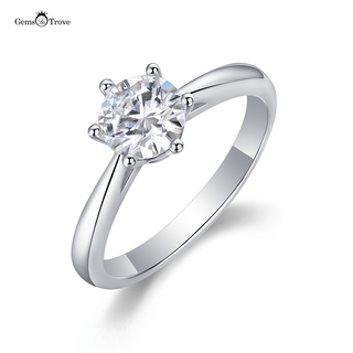 Radiant Solitaire Moissanite Ring