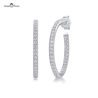 Luxury Moissanite Hoop Earrings