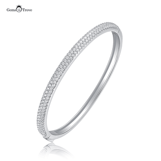 Stunning Moissanite Cuff Bangle