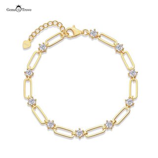 Chain Link Moissanite Bracelet
