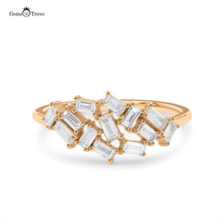 Unique Baguette Design Diamond Ring