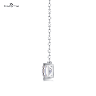 Asscher Moissanite Pendant Necklace