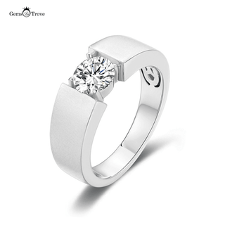 Tagged moissanite diamond ring