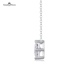 Princess Moissanite Pendant Necklace
