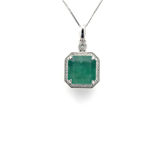 Aurora Crest Grand Emerald Pendant