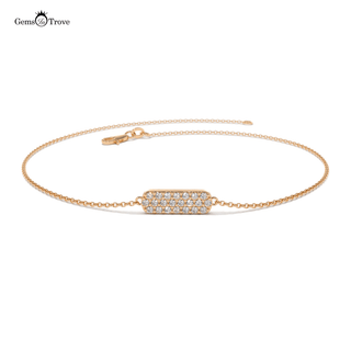 Sparkling Diamond Bar Bracelet