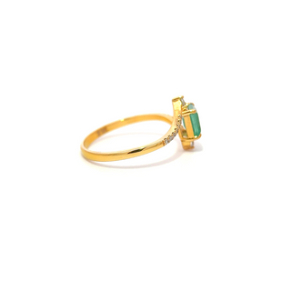 Emerald Grace Élitaire Ring