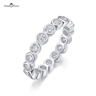 Eternal Shine Moissanite Bezel Infinity