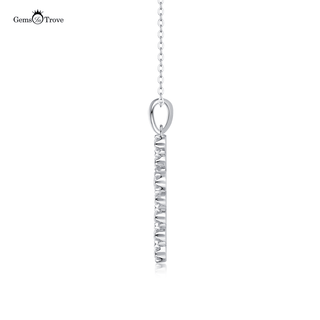 Bezel Set Moissanite Cross Pendant