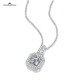 Moissanite Diamond Floating Stone Pendant