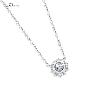 Moissanite Snowflake Pendant