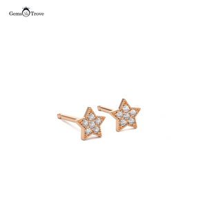 Elegant Star Diamond Earrings