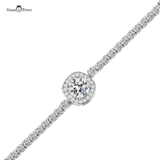 Elegant Moissanite Studded Tennis Bracelet