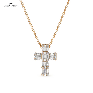 Diamond Cross Pendant Luxury Necklace