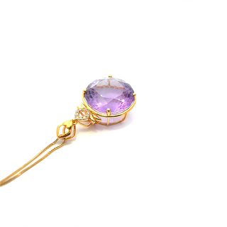 Amethyst Regal Round Pendant