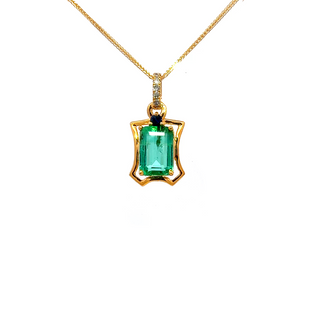 Emerald Frame Pendant
