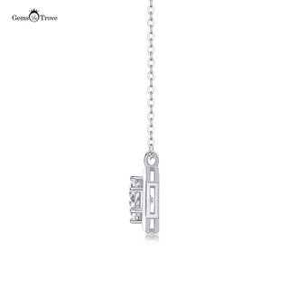 Radiant Moissanite Delight Pendant