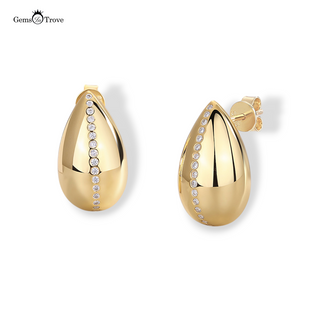 Teardrop Moissanite Earrings