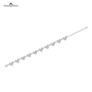 Moissanite heart princess cut Braacelet